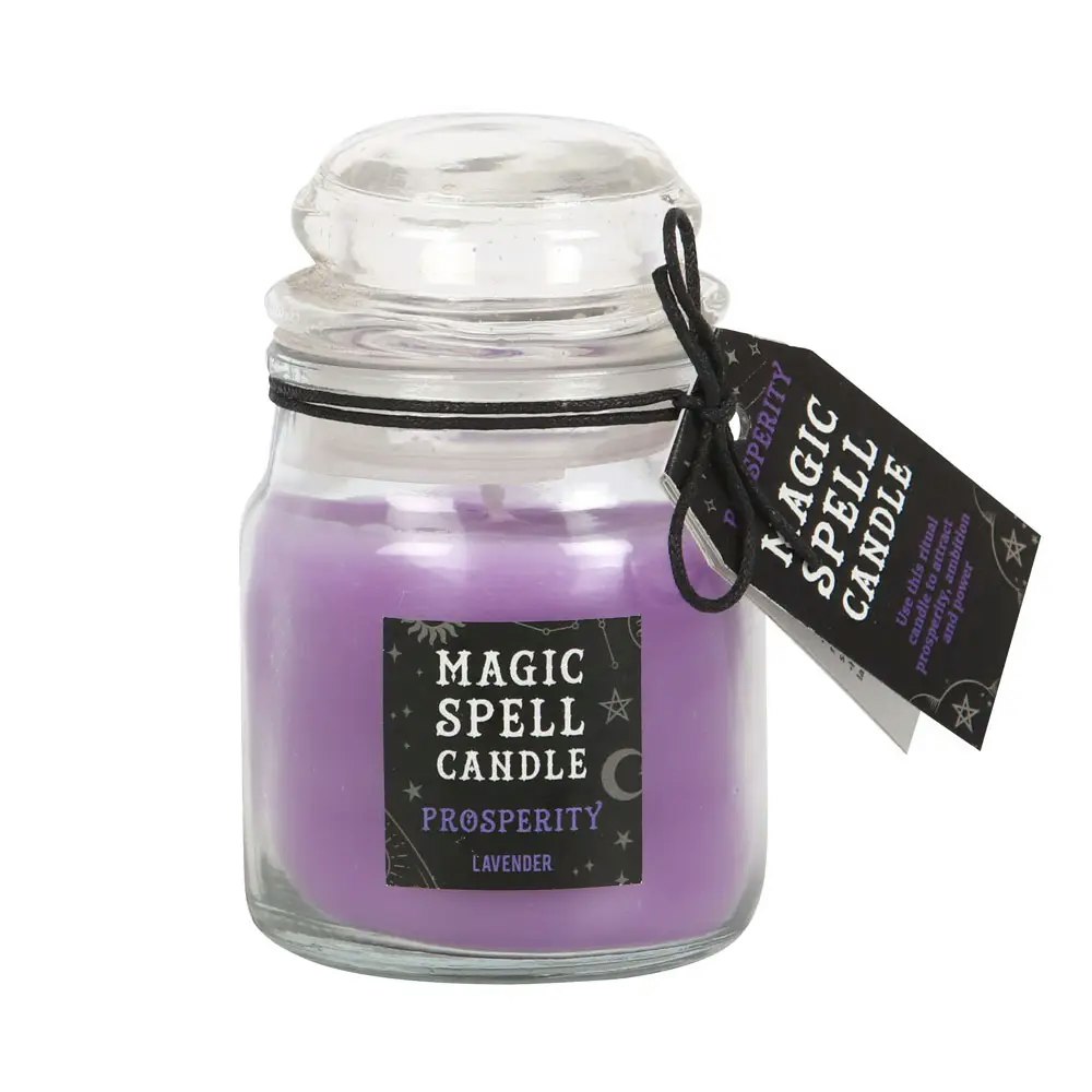 Magic Spell Candle 'Prosperity' Jar | Lavendel doftljus ritualljus