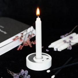 Ljushållare för ritualljus | Mystical Moon Vit