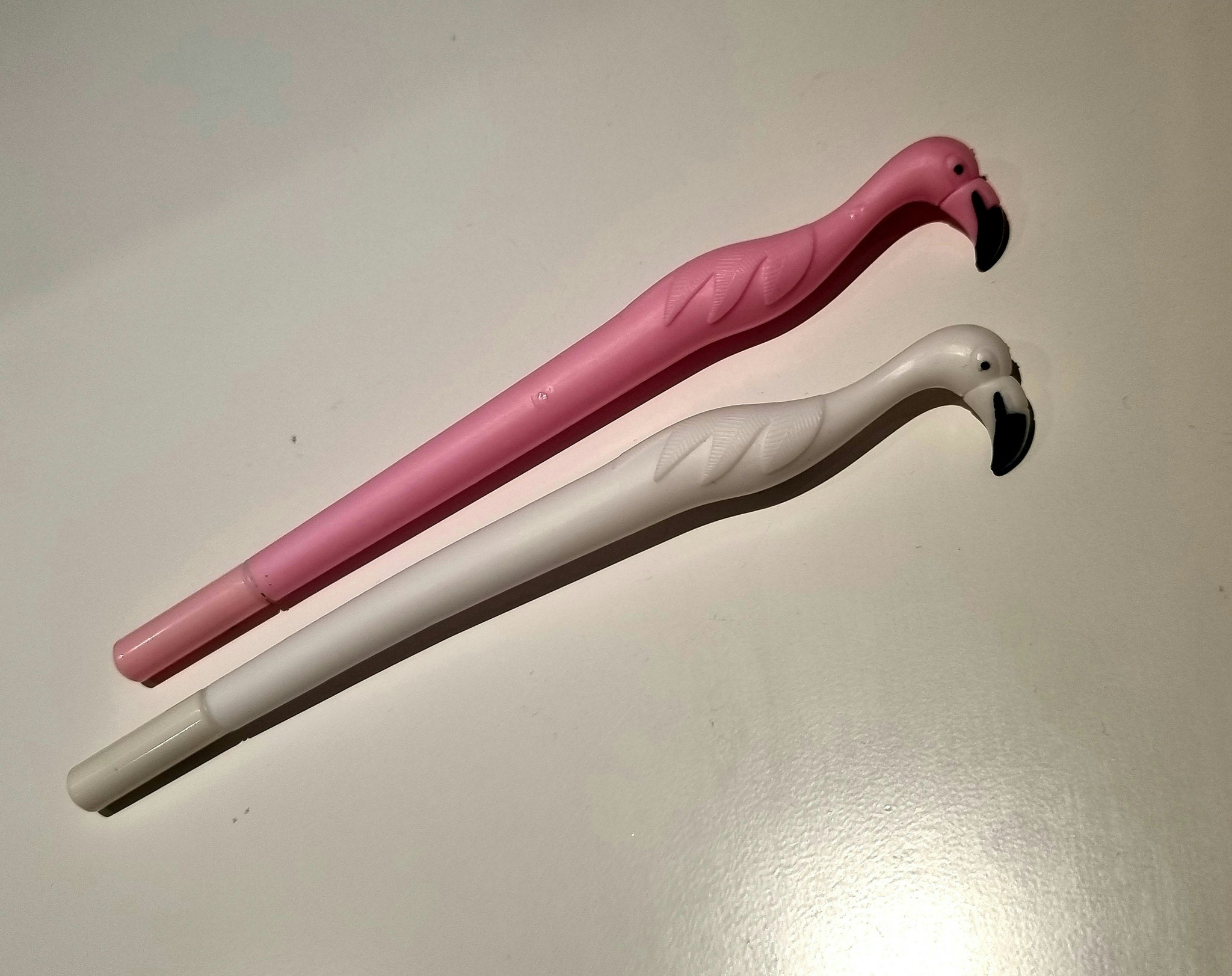 Vit eller rosa penna - flamingo