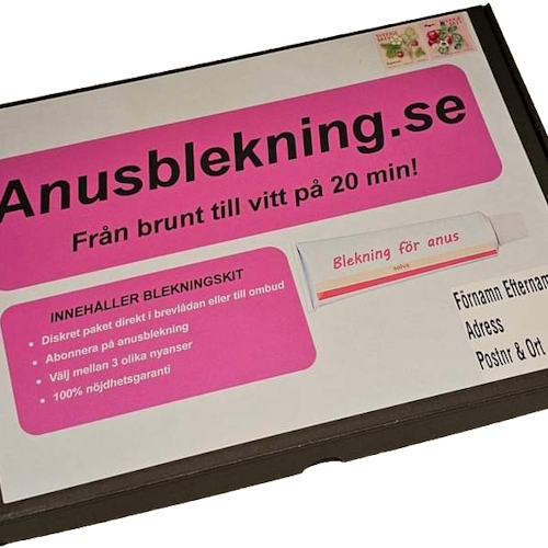 Anusblekning STOR kartong