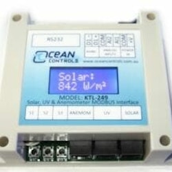 UV-Solstrålning-Vind-Temperatur Modbus Modul med LCD (MODBUS-249L)