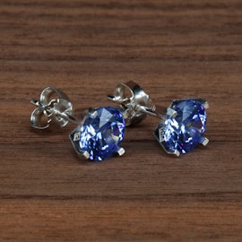 Örhänge/Studs blå CZ