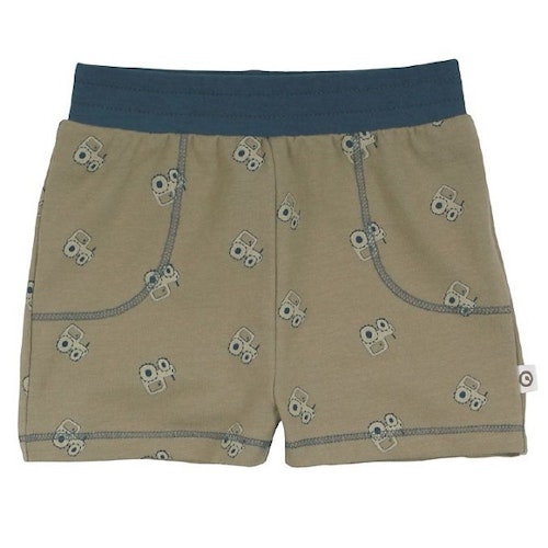 Traktor shorts baby, chincilla, Green Cotton