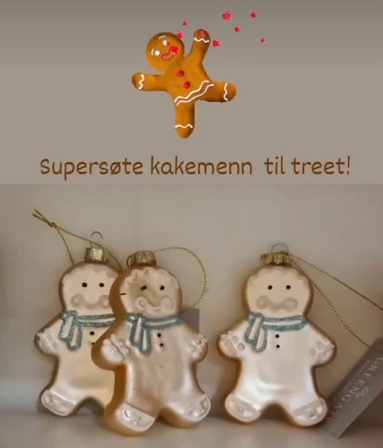 Kakemann julepynt fra Greengate