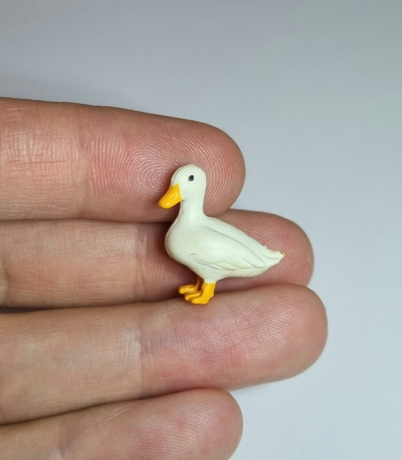 Kylskåpsmagnet Anka, miniatyr, minidjur med magnet