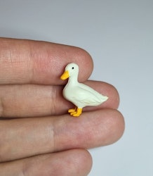 Kylskåpsmagnet Anka, miniatyr, minidjur med magnet