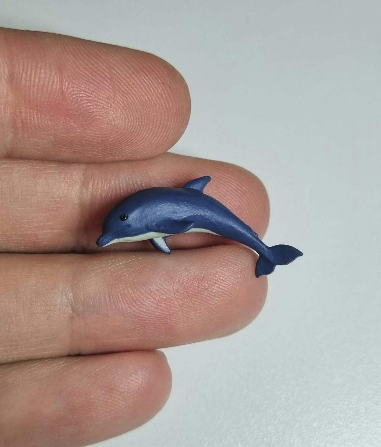 Kylskåpsmagnet Delfin, miniatyr, minidjur med magnet