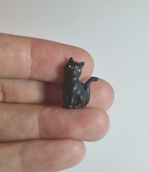 Kylskåpsmagnet Katt, miniatyr, minidjur med magnet