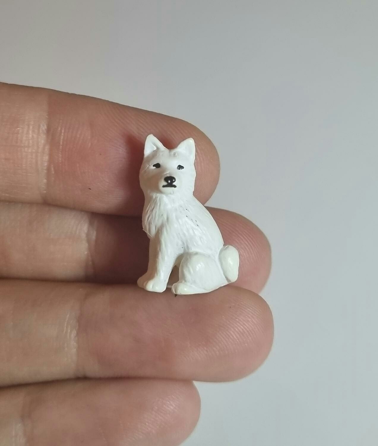 Kylskåpsmagnet Hund, miniatyr, minidjur med magnet