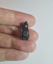 Kylskåpsmagnet Katt, miniatyr, minidjur med magnet