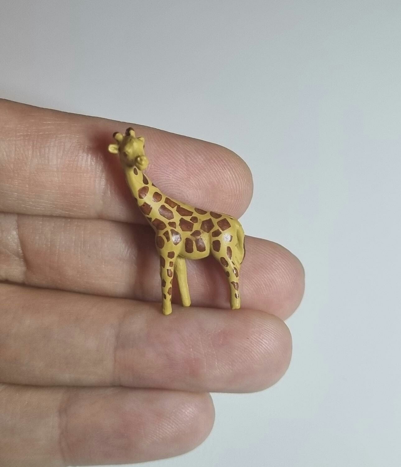 Kylskåpsmagnet Giraff, miniatyr, minidjur med magnet