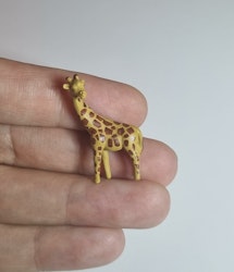 Kylskåpsmagnet Giraff, miniatyr, minidjur med magnet