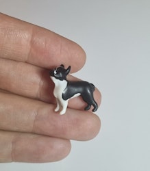 Kylskåpsmagnet Hund, miniatyr, minidjur med magnet