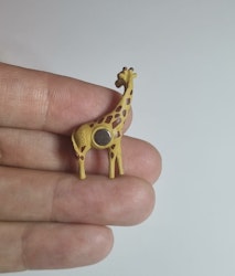 Kylskåpsmagnet Giraff, miniatyr, minidjur med magnet