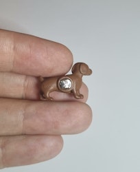 Kylskåpsmagnet Tax, miniatyr, minidjur med magnet