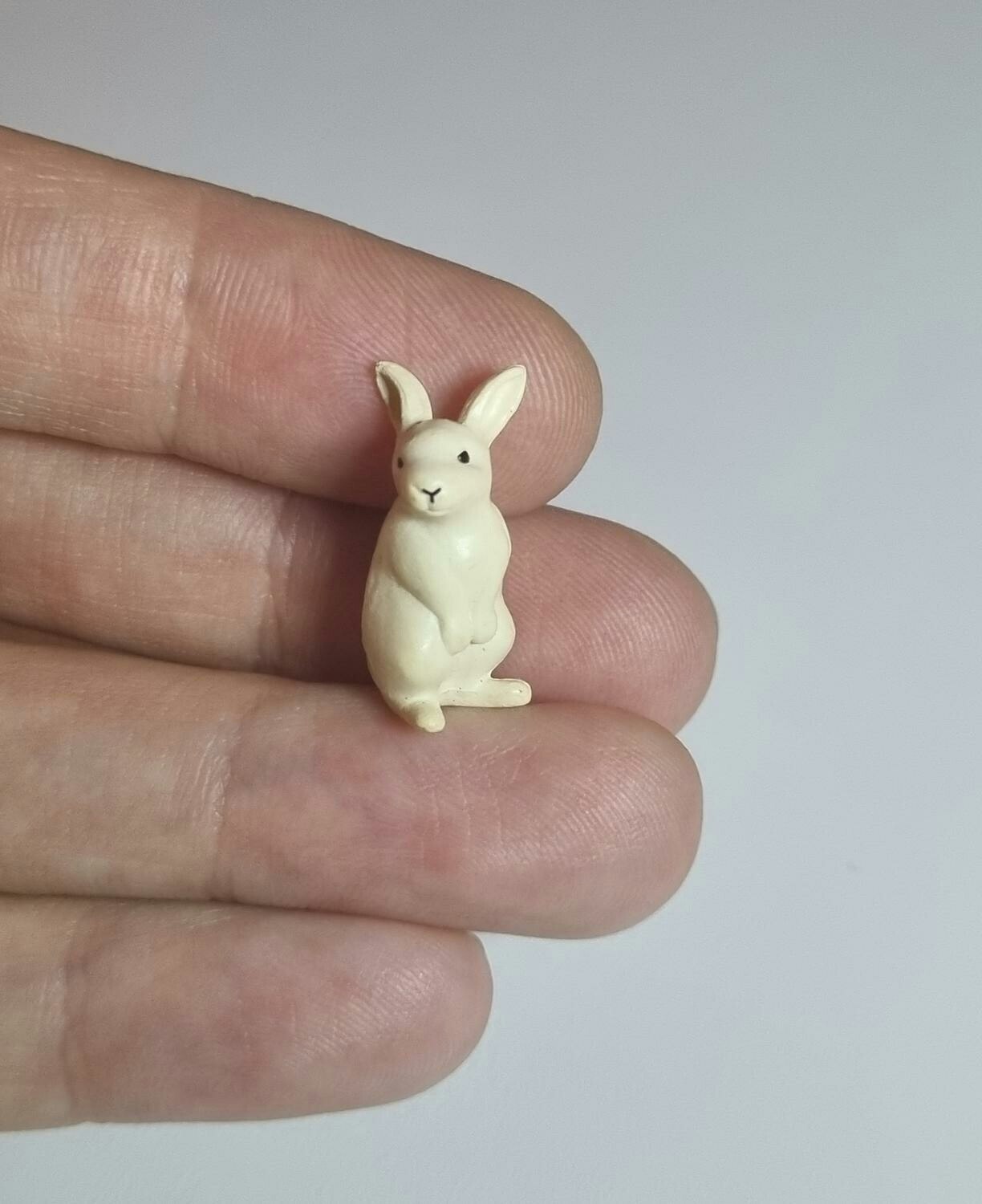 Kylskåpsmagnet Kanin, miniatyr, minidjur med magnet