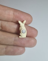 Kylskåpsmagnet Kanin, miniatyr, minidjur med magnet
