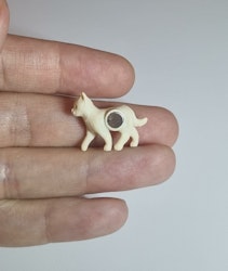Kylskåpsmagnet Räv, miniatyr, minidjur med magnet