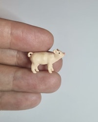 Kylskåpsmagnet Gris, miniatyr, minidjur med magnet