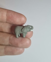 Kylskåpsmagnet Elefant, miniatyr, minidjur med magnet