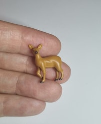 Kylskåpsmagnet Rådjur, miniatyr, minidjur med magnet