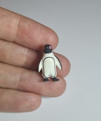 Kylskåpsmagnet Pingvin, miniatyr, minidjur med magnet