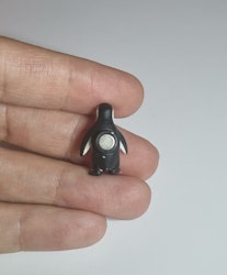 Kylskåpsmagnet Pingvin, miniatyr, minidjur med magnet
