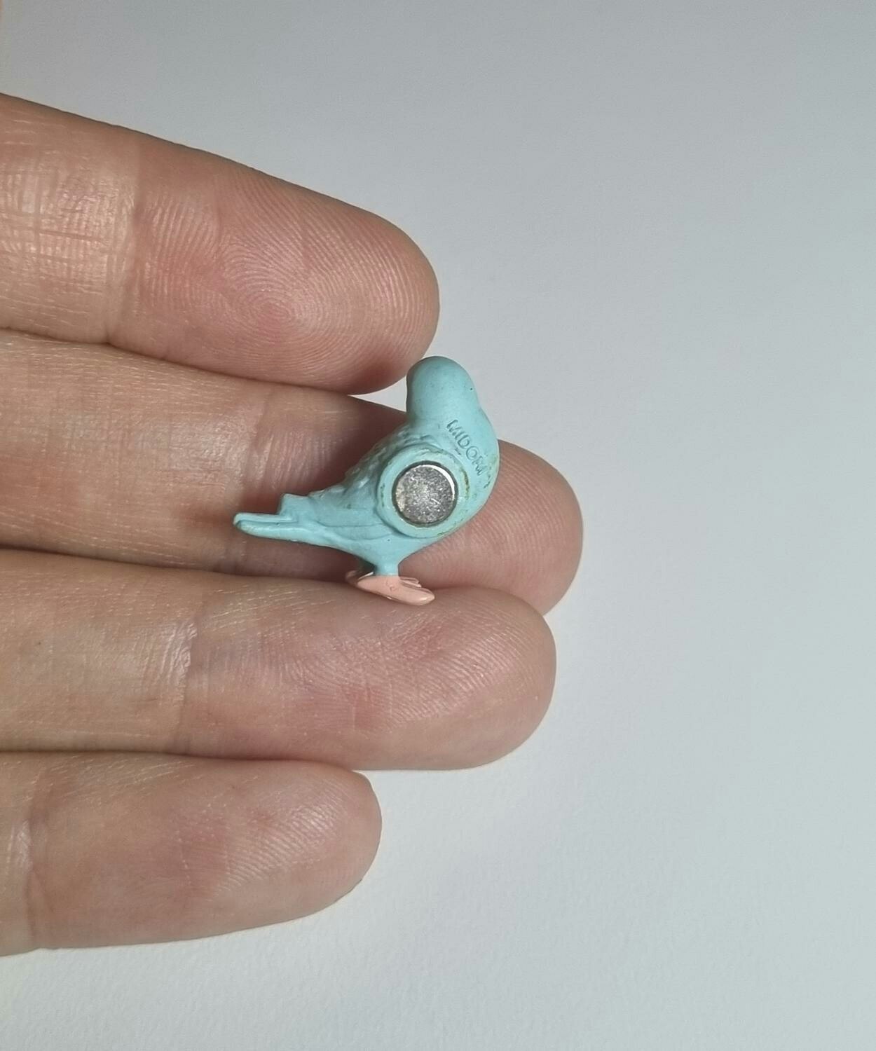 Kylskåpsmagnet Fågel, miniatyr, minidjur med magnet