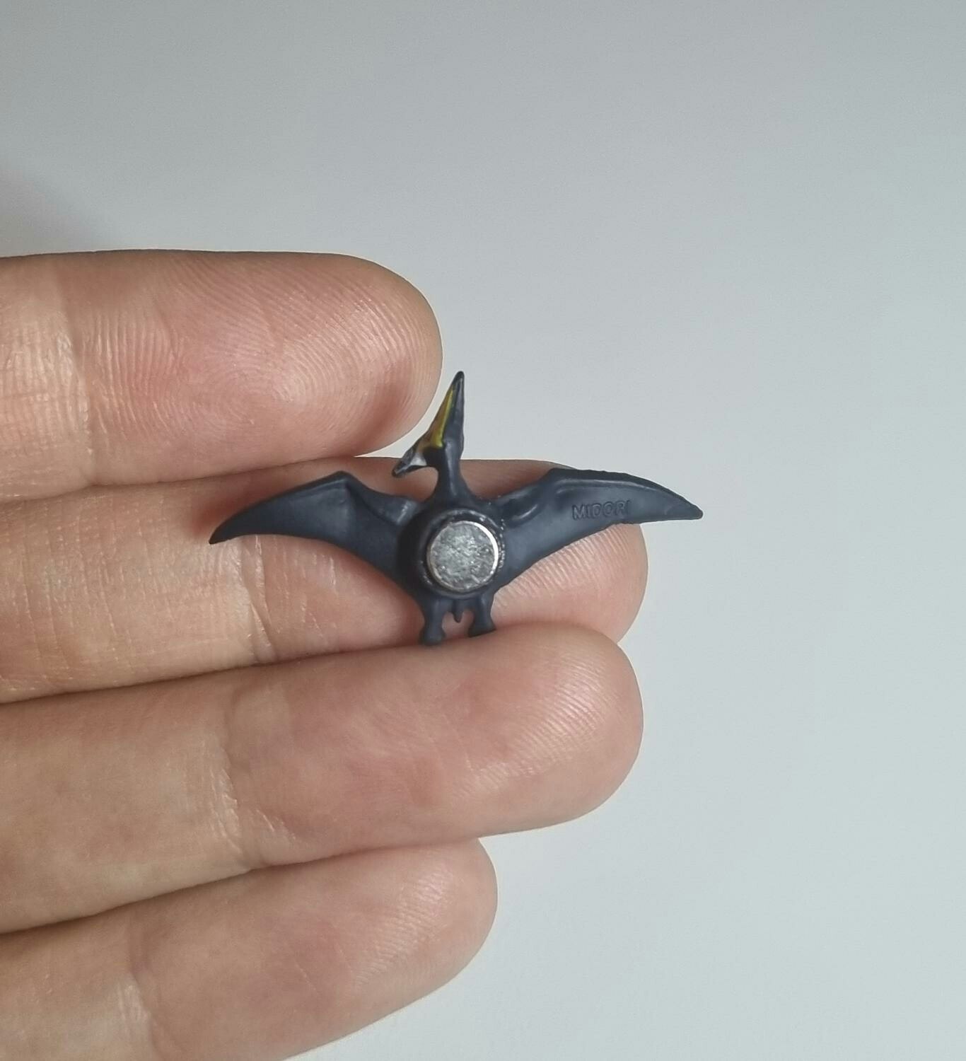 Kylskåpsmagnet Pteranodon / dinosaur, miniatyr, minidjur med magnet