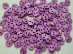 30 st lila knappar / dockknappar miniatyrer (4 mm)