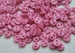 30 st rosa knappar / dockknappar miniatyrer (4 mm)