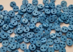 30 st blå knappar / dockknappar miniatyrer (4 mm)