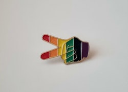 Pins, HBTQ - Peace, fredstecknet