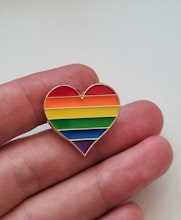 Pins, HBTQ - Hjärta (variant 2)