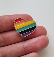 Pins, HBTQ - Hjärta (variant 1)