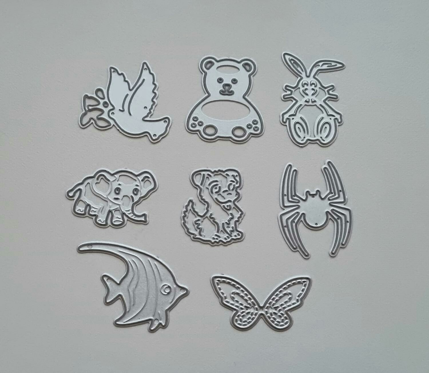 Scrapbooking 7 st dies cutting dies djur