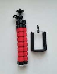 Tripod Octopus, hållare för mobiltelefon - Röd
