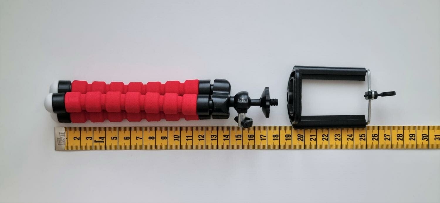 Tripod Octopus, hållare för mobiltelefon - Röd