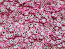 1000 st små frukter (drakfrukt) av mjuk lera, polymerlera för scrapbooking