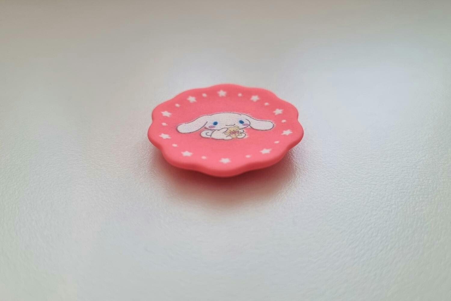 1 st fat / tallrik. Miniatyr för dockskåp, tittskåp (rosa)