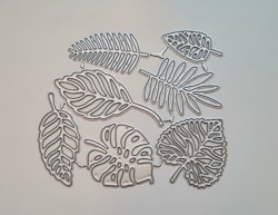 Scrapbooking, dies, cutting dies (7 st blad / löv)