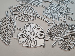 Scrapbooking, dies, cutting dies (7 st blad / löv)