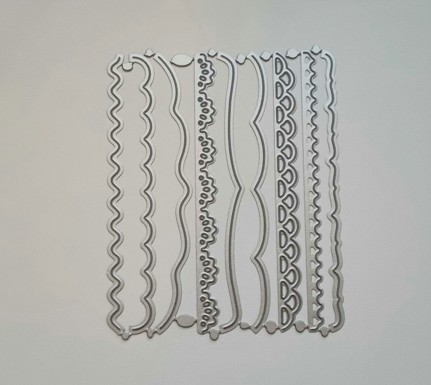 9 st dies, cutting dies för scrapbooking