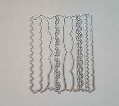 9 st dies, cutting dies för scrapbooking