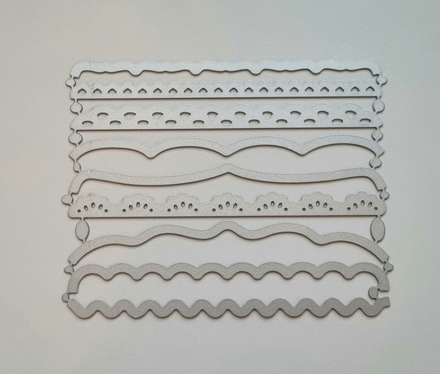 9 st dies, cutting dies för scrapbooking
