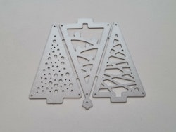 Scrapbooking, dies, cutting dies (granar / julgranar)