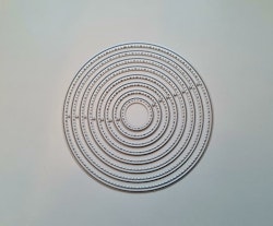 Scrapbooking, dies, cutting dies (8 st Ringar)