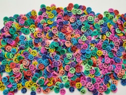 1000 st små smileys av mjuk lera, polymerlera för scrapbooking