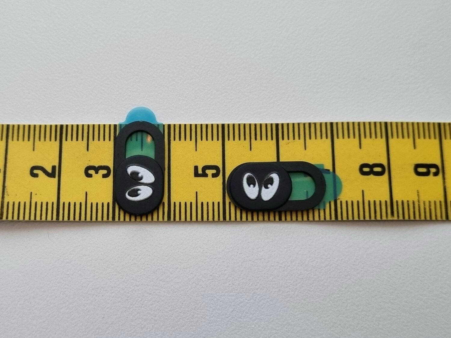 2 st Kameraskydd, skydd till kameralins, Webcam cover (med ögon)