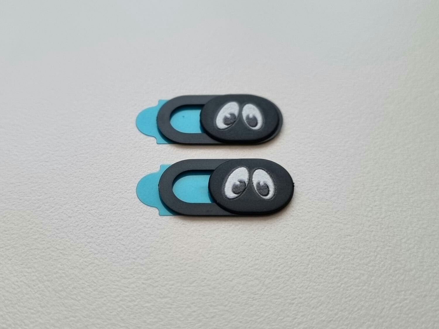 2 st Kameraskydd, skydd till kameralins, Webcam cover (med ögon)